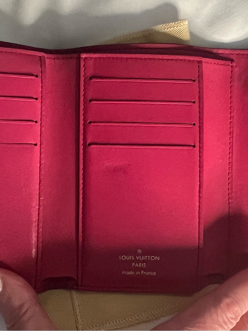 Louis Vuitton Black Pebbled Leather Compact Wallet with Gold LV Emblem - Picture 10 of 16